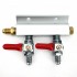 DUOTIGHT divizor dublu cu robineti 1/4" FFL