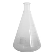 balon ERLENMEYER 5000 ml din sticla termorezistenta